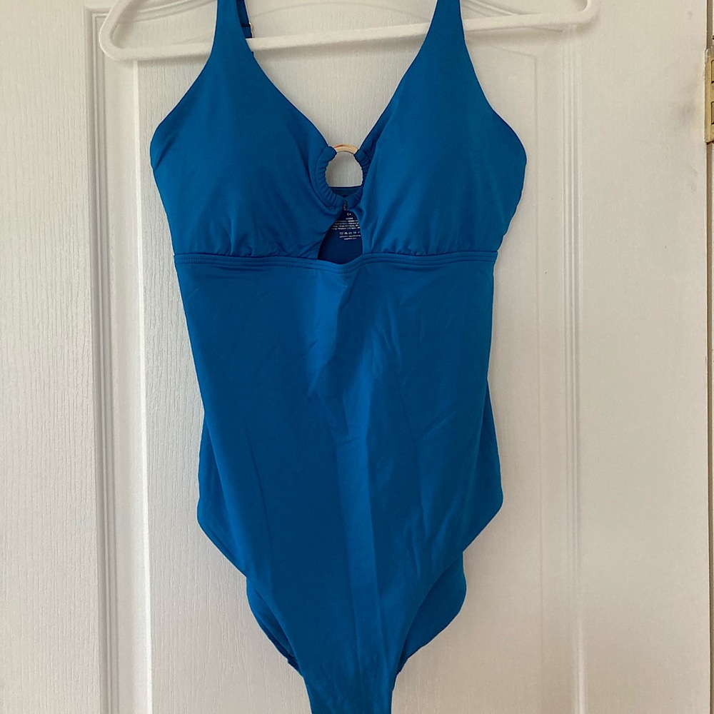 One Piece Blue Swimsuit